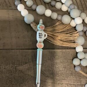 🪷 Handcrafted Beaded Best Mom Ever Pen NWT